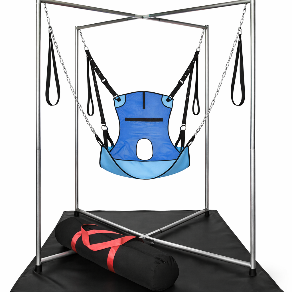 Private Escape Rentals — Sling & Frame Setup